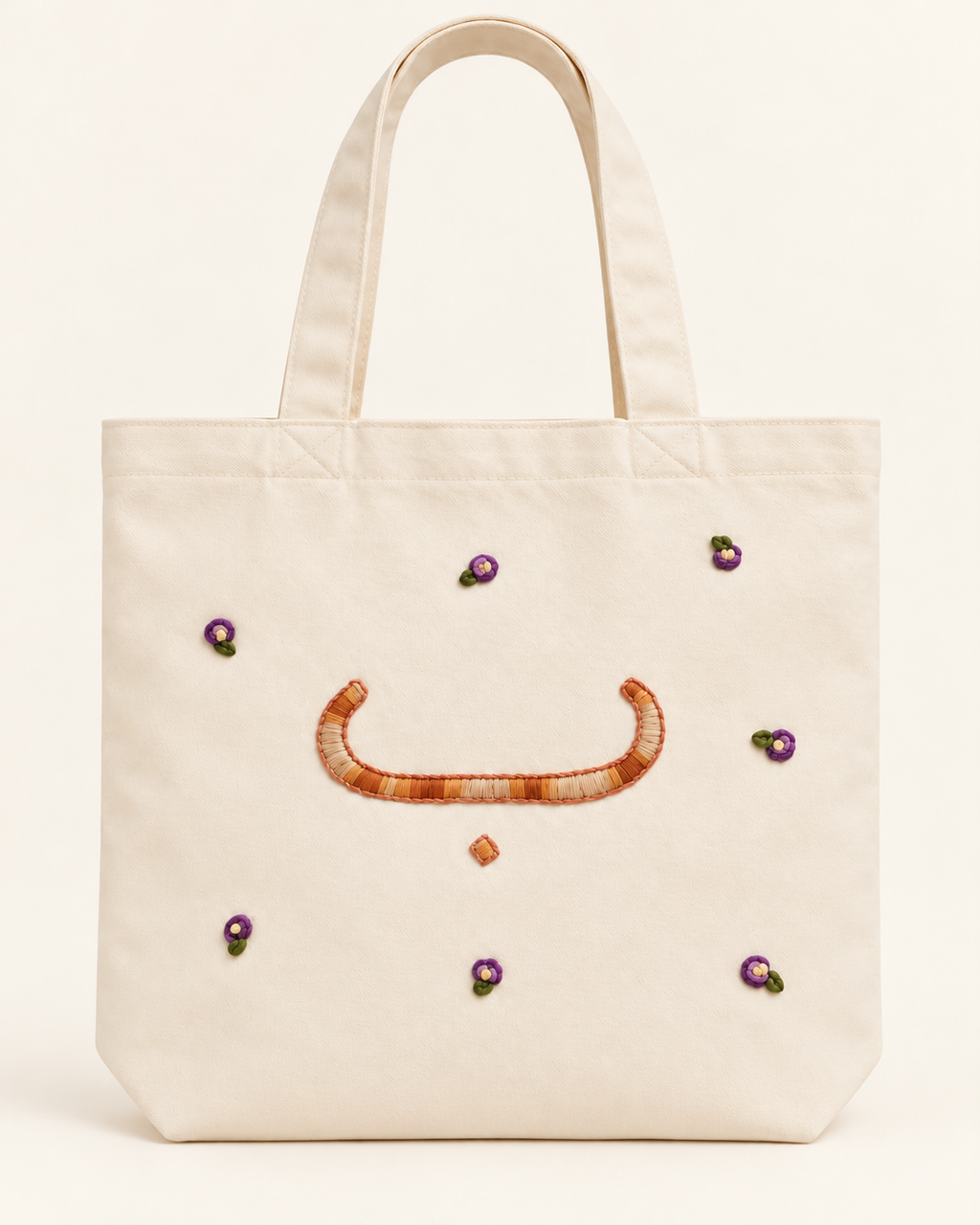 Hand Embroidered Tote ب