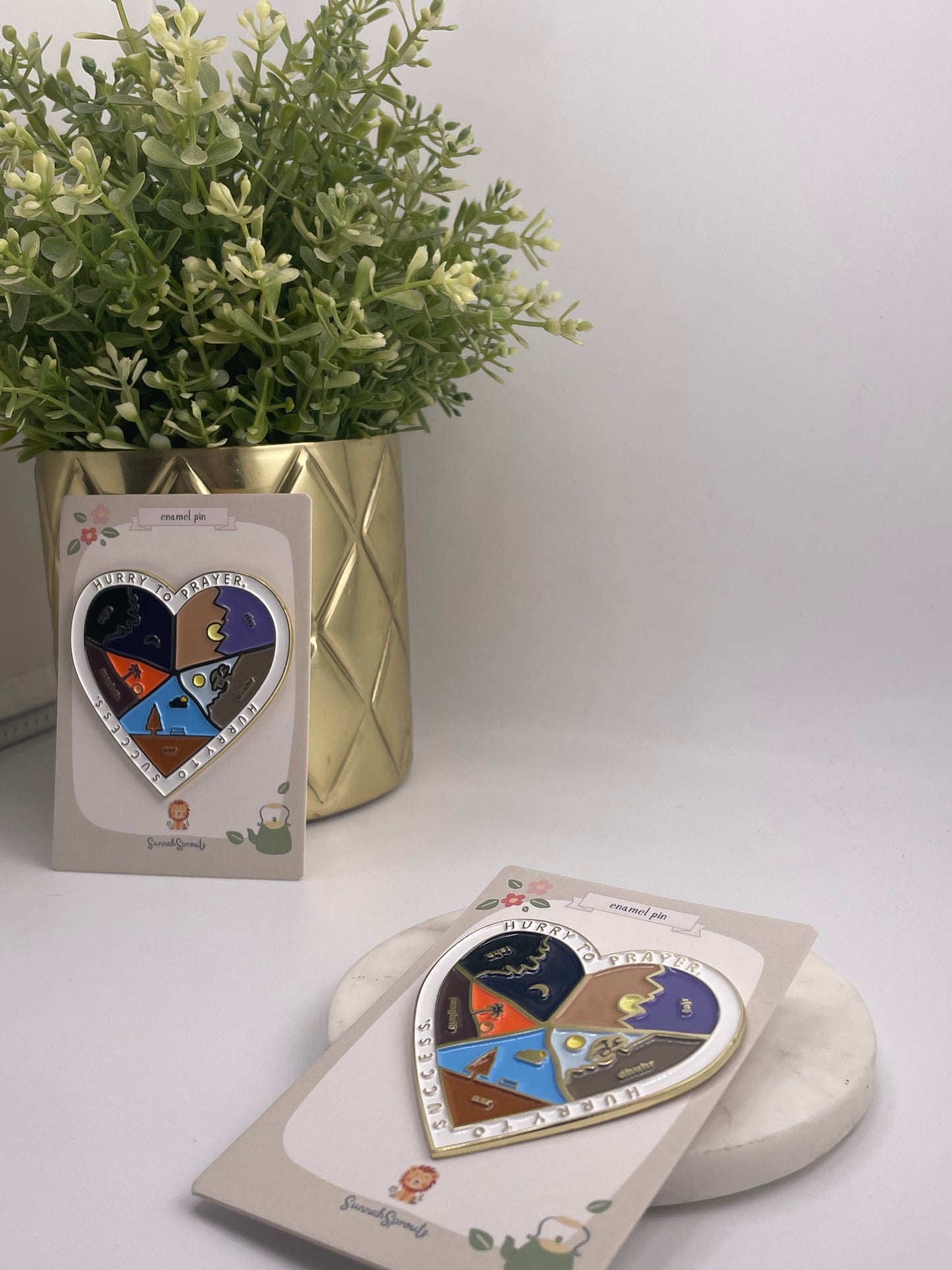 5 Daily Prayers Enamel Pin