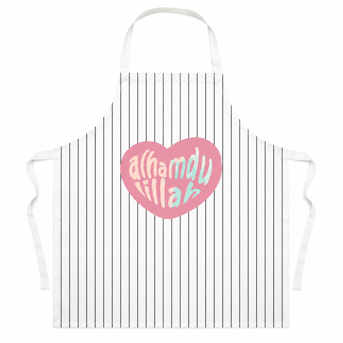 Alhamdulillah Heart Apron | Islamic Kitchen Apron