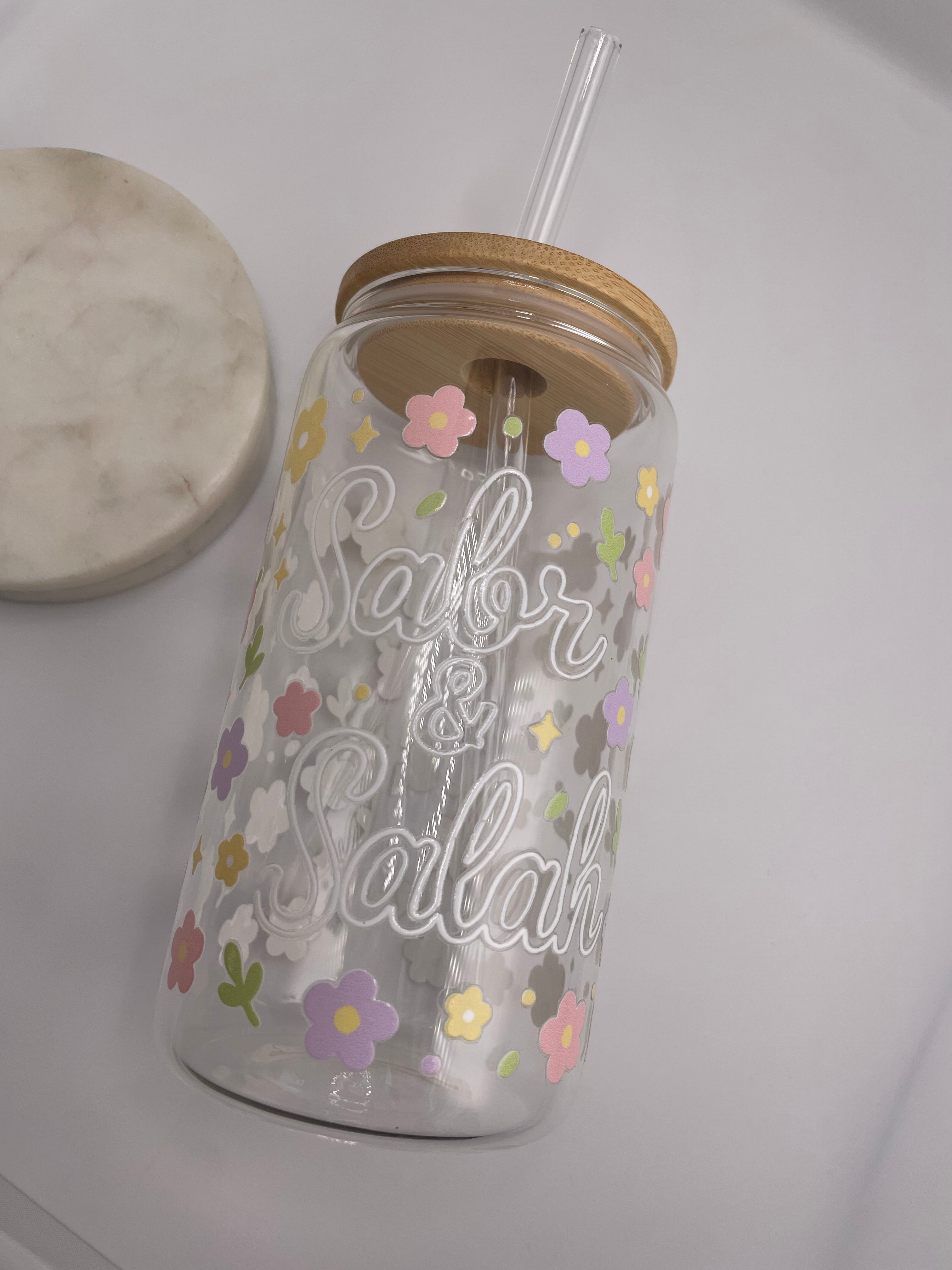 16oz 3 pack bundle - Floral Design | Islamic Gift | Muslimah Aesthetic