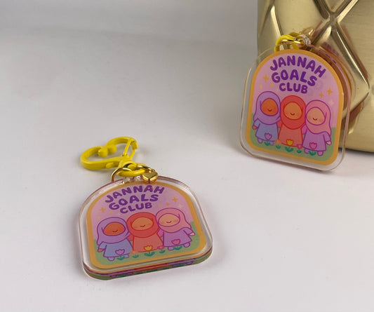 Jannah Goals Club Acrylic Keychain