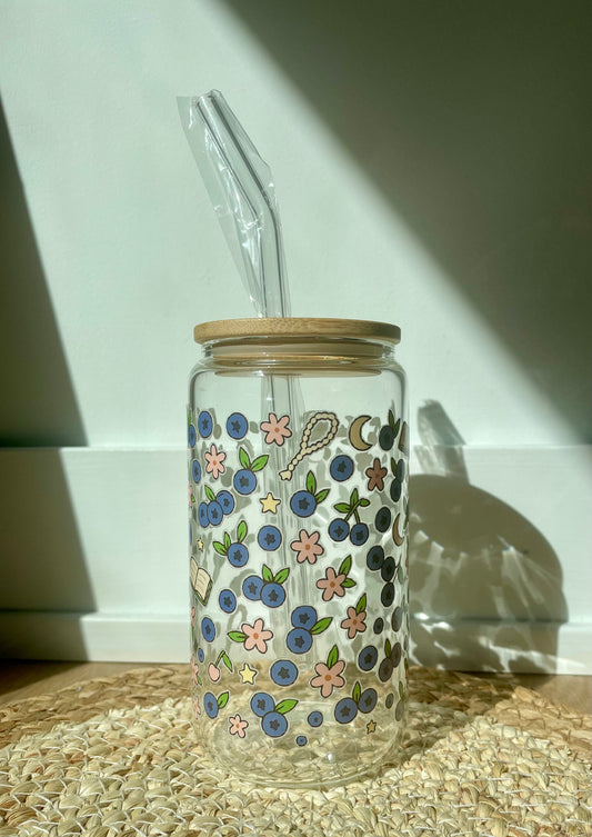 Serenity Sips Glass Tumbler | 16 oz