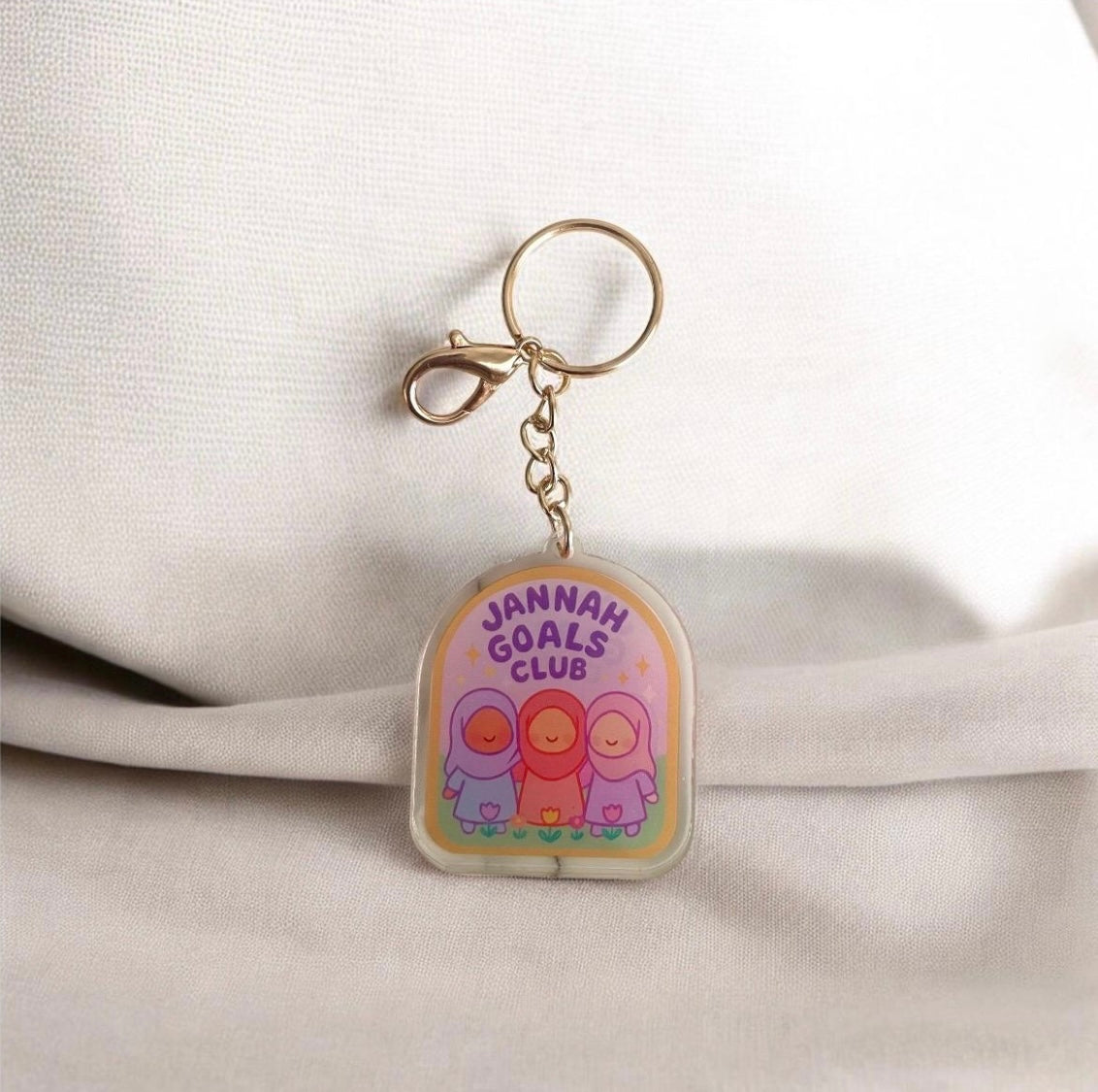 Jannah Goals Club Acrylic Keychain