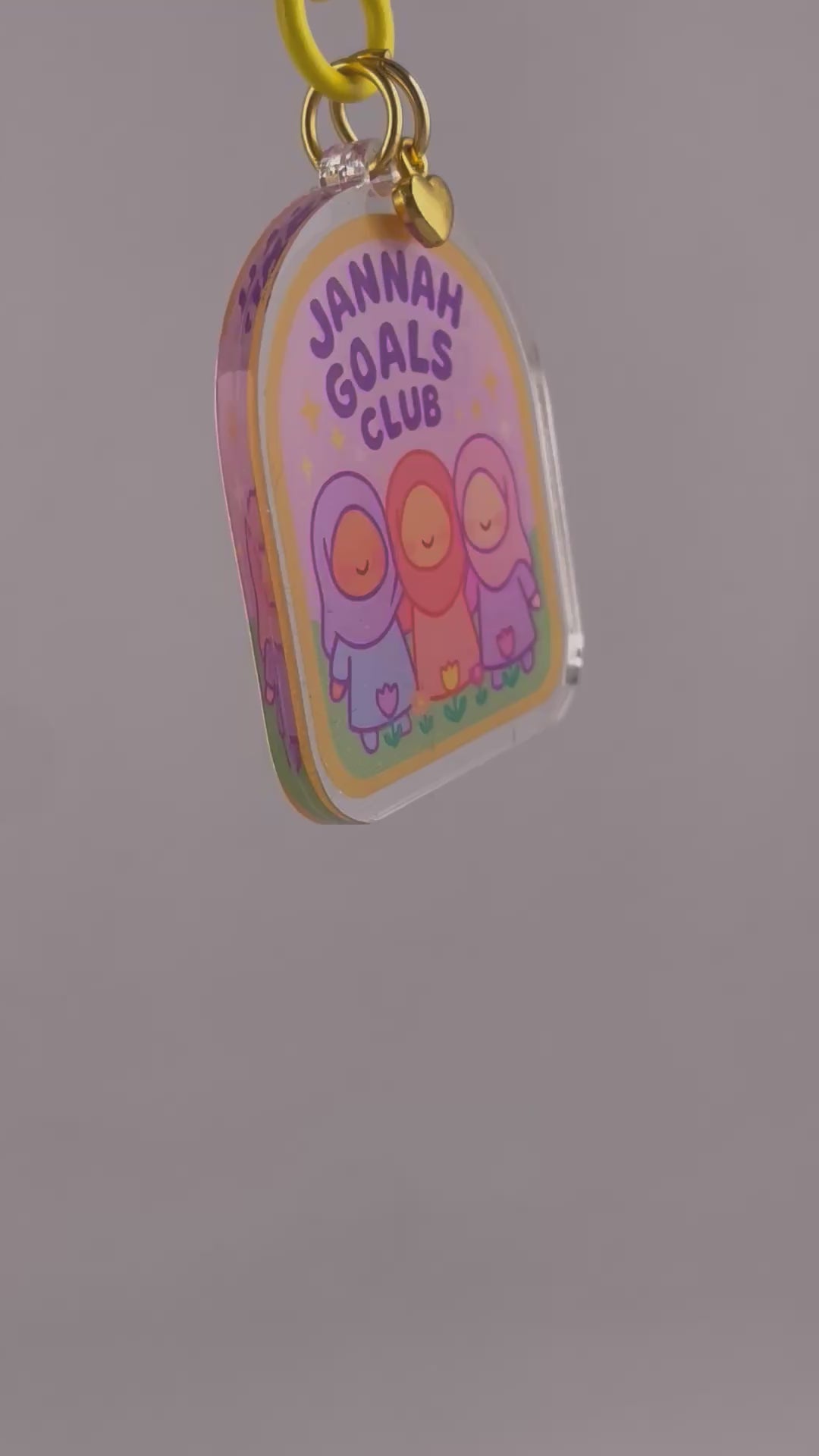Jannah Goals Club Acrylic Keychain
