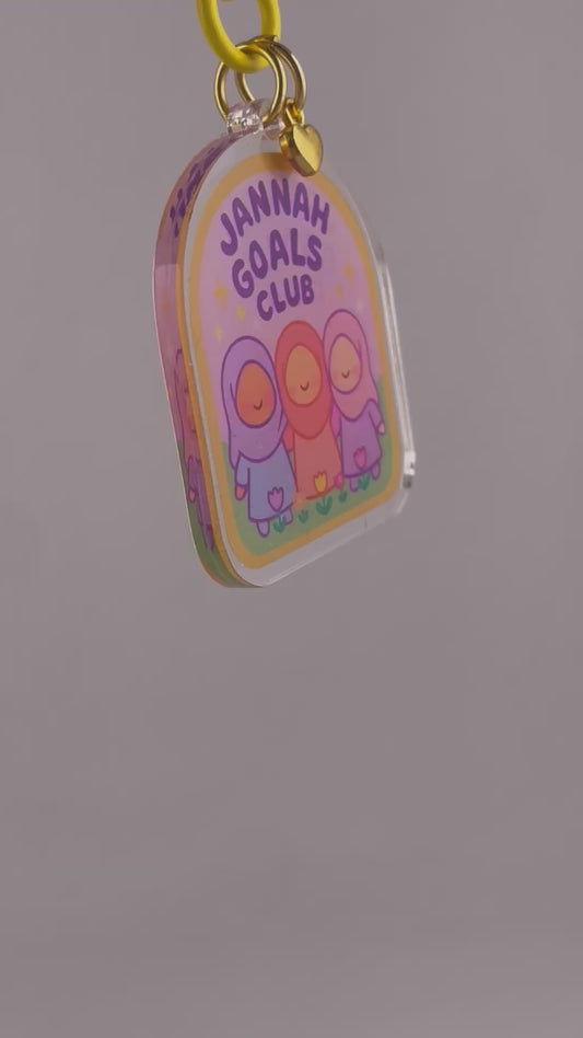 Jannah Goals Club Acrylic Keychain